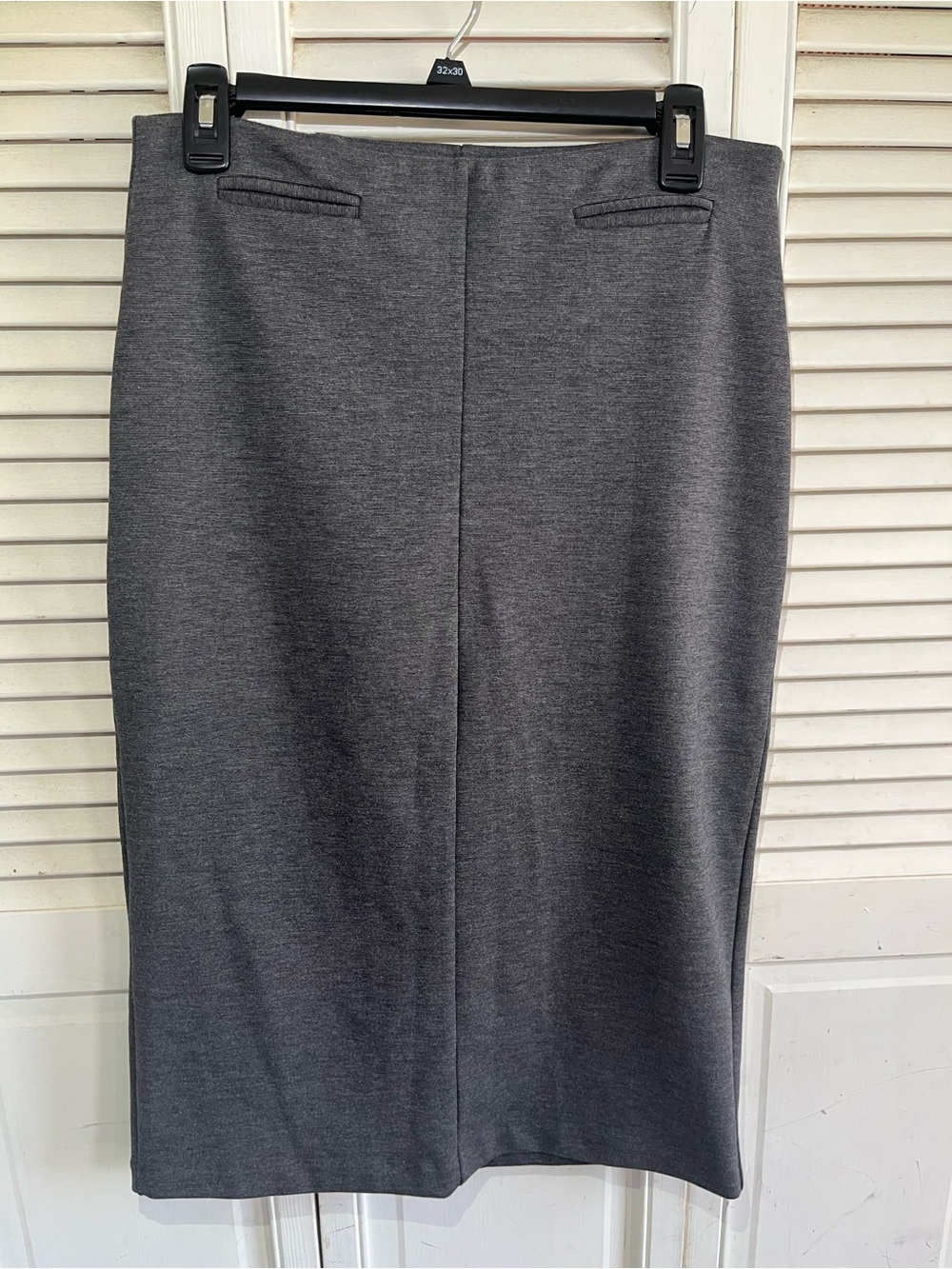 Cato Women's Charcoal Gray Pencil Skirt Midi Length